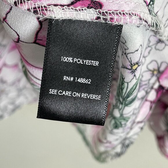 Torrid Womens Plus 4X Floral Long Sleeve Blouse Side Tie Neckline Shirt Top - Picture 5 of 9